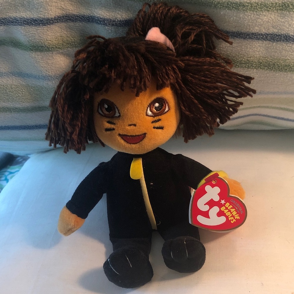 Dora the Explorer Beanie Baby 2007 in Cat Suit